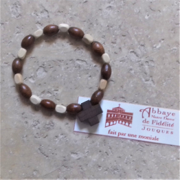 Dizainier bracelet en bois pour apprendre aux enfants à prier de Croix & Chapelets