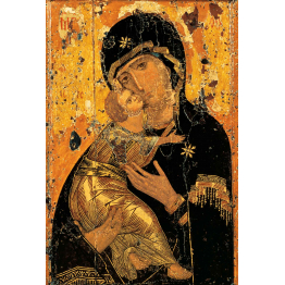Icône religieuse de la Vierge de Vladimir 
