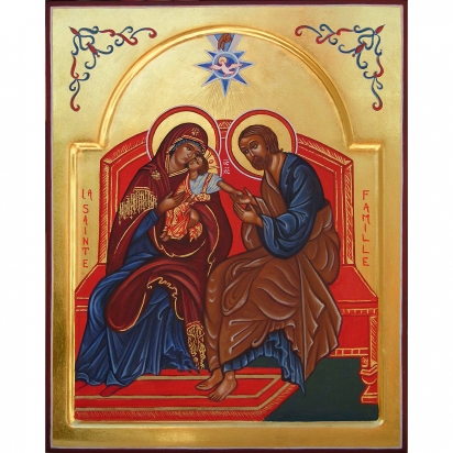 Icône religieuse de la Sainte Famille de Nazareth de Icônes contemporaines