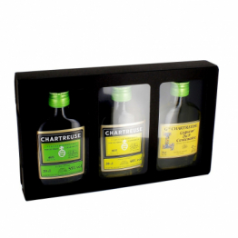 Coffret Chartreuse Verte, Jaune et liqueur du 9ème Centenaire