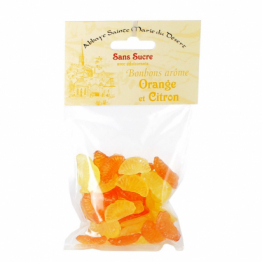 Bonbons arôme orange et citron SANS SUCRE