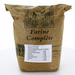 Farine complète en grand sac de 2 kg