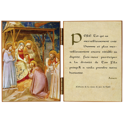 Diptyque religieux de l'Adoration des Mages par Giotto de Diptyques