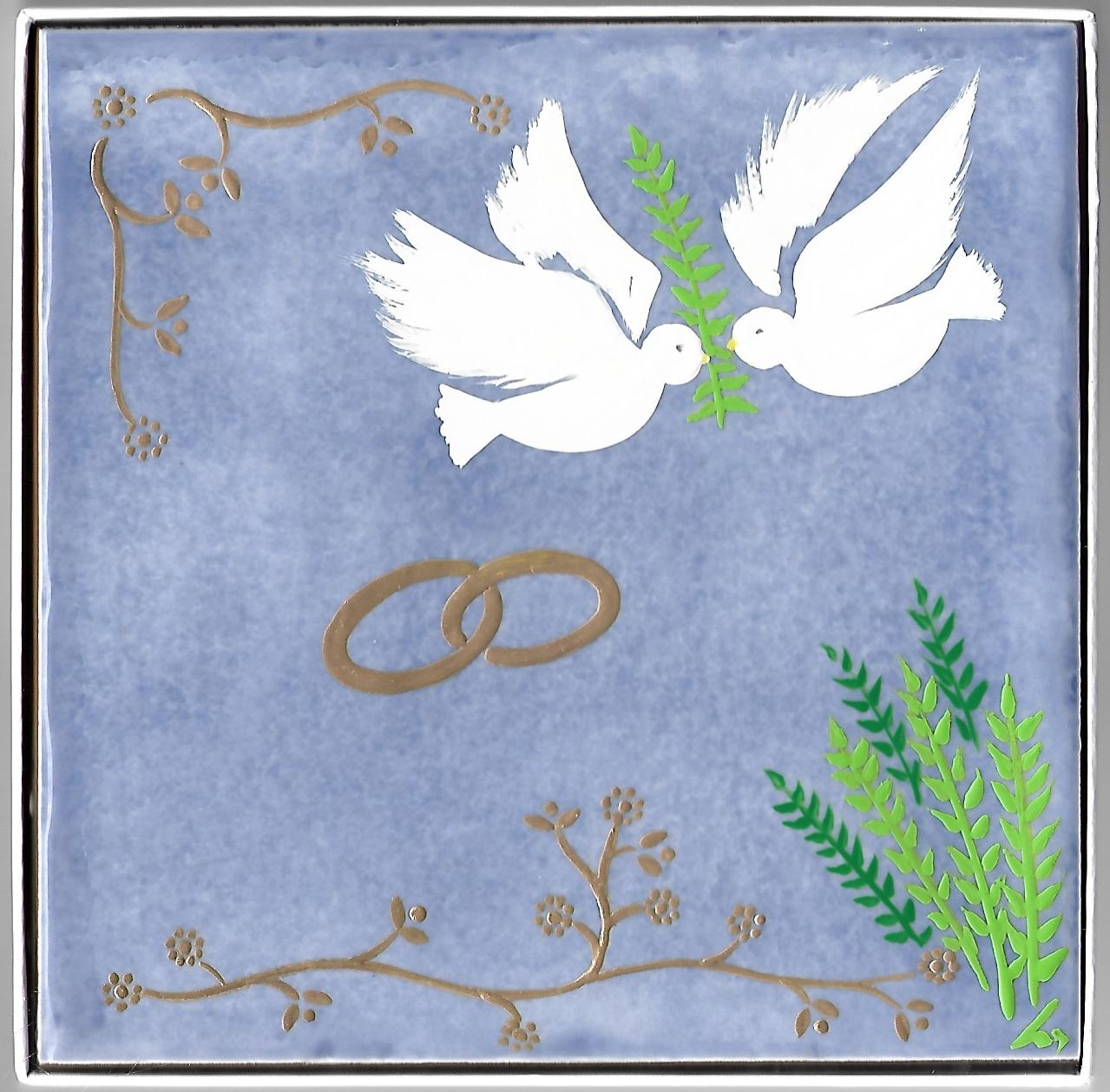 Ceramique Peinte A La Main Pour Cadeau Mariage