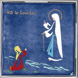Notre Dame de Lourdes de Vierge Marie