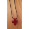 croix pendentif en terre cuite émaillée (vendue à l'unité) de Croix & Chapelets