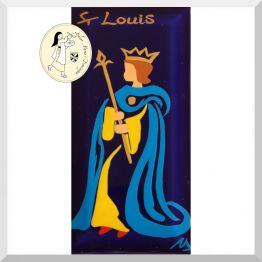 Céramique de Saint Louis roi de France de Les Saints-Patrons