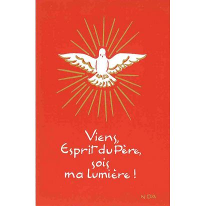 Carte Profession de foi - Confirmation - C29 Viens Esprit du Père.... 