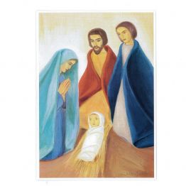 Paquet de 6 cartes postales Jésus est né 