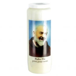 Bougie de neuvaine Padre Pio 