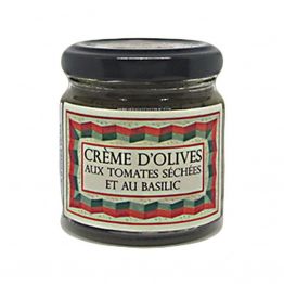 Crème d'Olive aux Tomates séchées et au Basilic BIO 